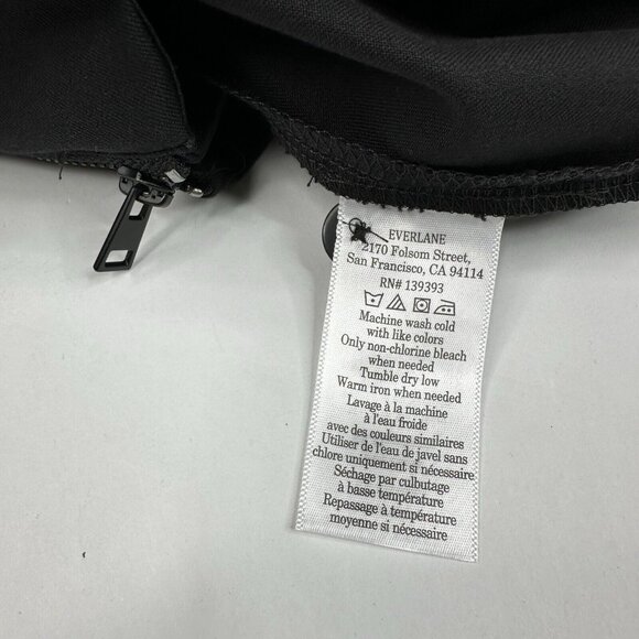 Everlane Women's NWOT Black Mid-Rise The Bi-Stretch Work Pant 12/W32.25/L27.25 - Picture 6 of 12